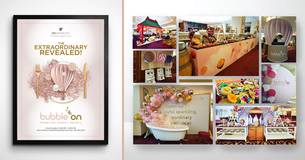 JW Marriott BubbleOn Sunday Brunch concept and development