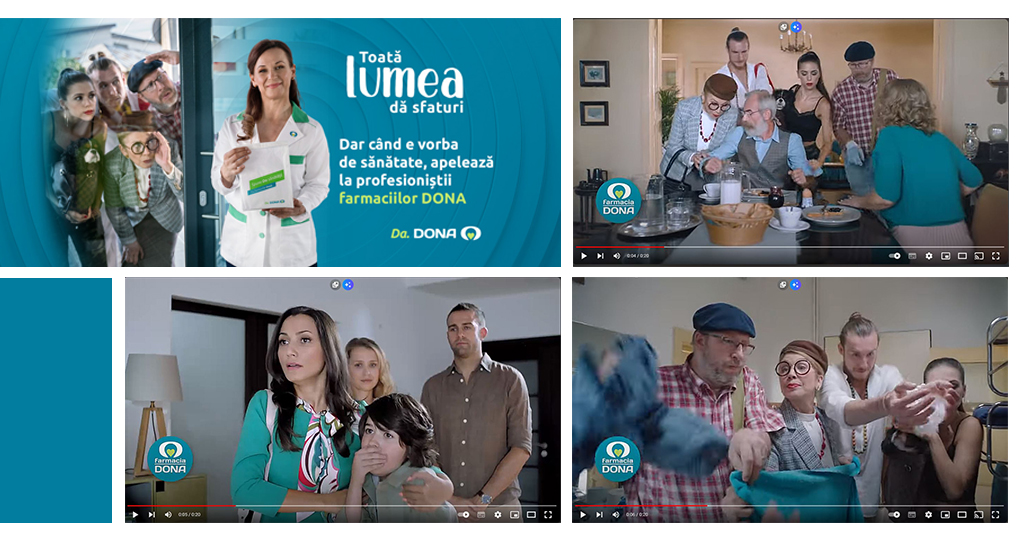 Farmaciile Dona – 360 campaign, TVC concept & production